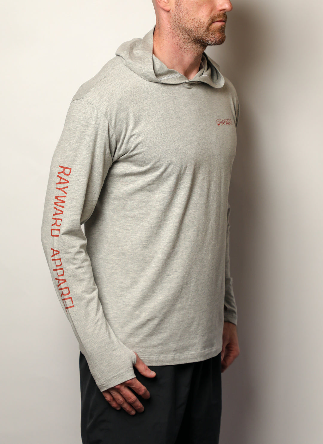 Men's Long Sleeve Hooded Shirt, UPF 45 Bamboo, Crescent City Collection - Rayward Apparel