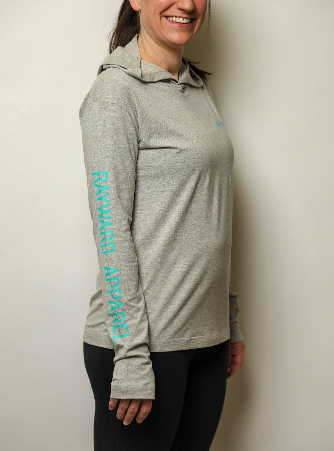 Women's Long Sleeve Hooded Shirt, UPF 45 Bamboo, Crescent City Collection - Rayward Apparel