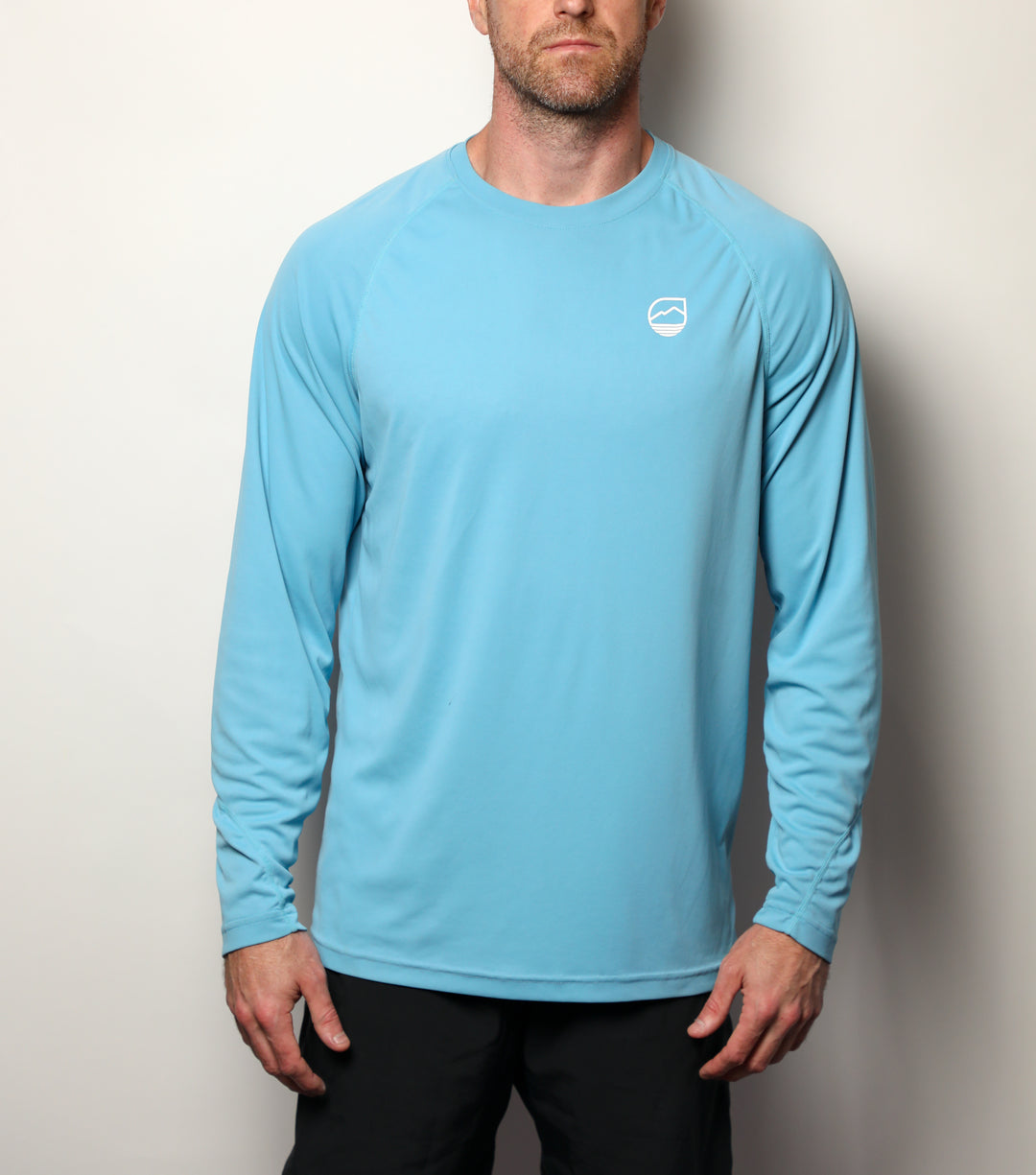 Men's Shoreline Lightweight Long Sleeve Sun Shirt UPF 50+ M / Wild Blue